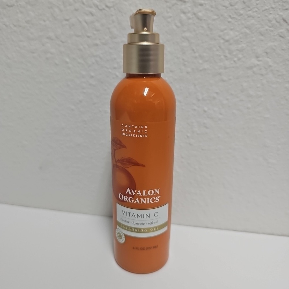 Avalon Organics Cleansing Gel with Vitamin C Cleanse Hydrate Refresh 6 Oz 177ml